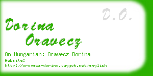 dorina oravecz business card